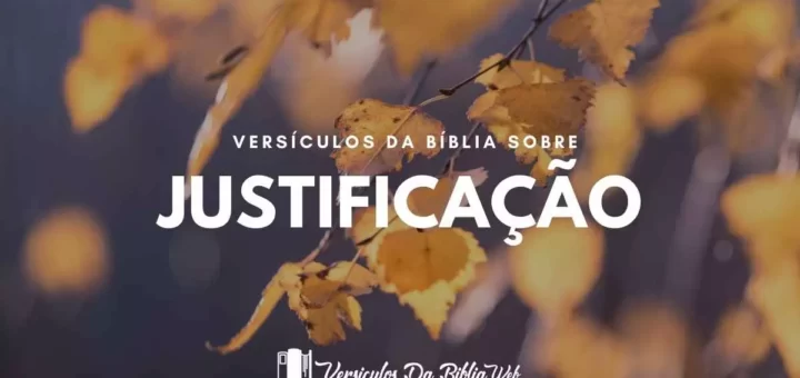 Versículos Sobre Justificação - Nova Versão Internacional (NVI)